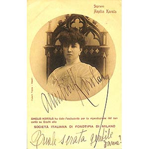 Amelia Karola (Napoli 1875 - Viareggio 1925) ... 
