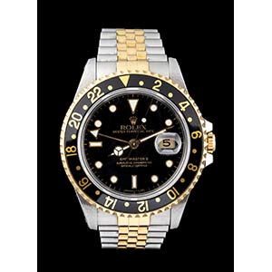 ROLEX GMT MASTER II, steel and gold ... 