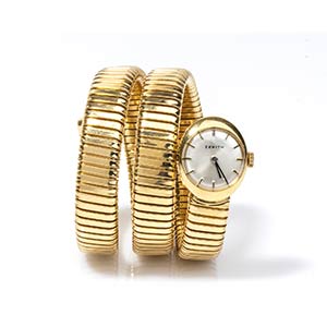 ZENITH gold vintage wristwatch 18k ... 