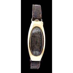 MOVADO gold wristwatch - 1940s 
18k rose ... 