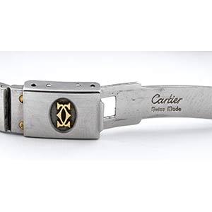CARTIER SANTOS LADY steel and gold ... 