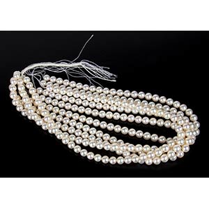 5 loose akoya pearls beads strands
saltwater ... 