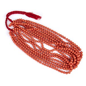 7 loose Mediterranean coral beads strands ... 