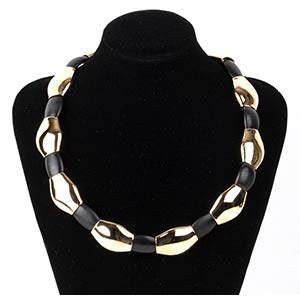 Gold and ebony necklace - by VHERNIER, ... 