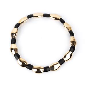 Gold and ebony necklace - by ... 