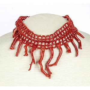 Mediterranean coral necklace
18k yellow ... 
