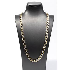 Gold and diamonds necklace  18k white and ... 