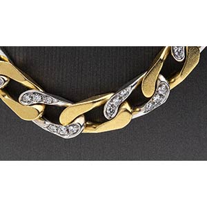 Gold and diamonds necklace  18k ... 