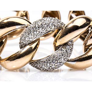 Gold and diamonds bracelet  18k ... 