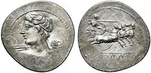 C. Licinius L. f. Macer, Rome, 84 BC. AR ... 
