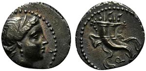 L. Sulla, Uncertain mint, 81 BC. AR Denarius ... 