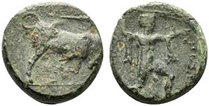 Northern Lucania, Poseidonia, 350-290 BC. Æ ... 