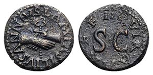 Augustus (27 BC-AD 14). Æ Quadrans (16mm, ... 