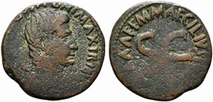 Augustus (27 BC-AD 14). Æ As (24mm, 9.71g, ... 