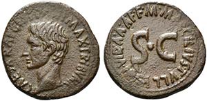 Augustus (27 BC-AD 14). Æ As (29mm, 12.26g, ... 