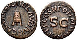 Claudius (41-54). Æ Quadrans (15mm, 3.50g, ... 