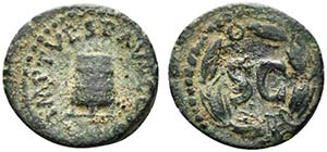 Titus (79-81). Æ Quadrans (13mm, 1.84g, ... 