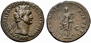 Domitian (81-96). Æ As (28mm, 10.08g, 7h). ... 
