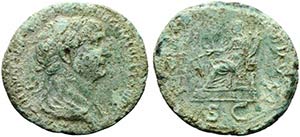 Trajan (98-117). Æ As (24mm, 9.25g, 6h). ... 