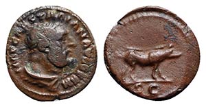 Trajan (98-117). Æ Quadrans (16mm, 2.65g, ... 