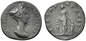 Matidia (Augusta, 112-119). AR Denarius ... 