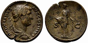 Hadrian (117-138). Æ Sestertius (27mm, ... 