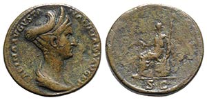 Sabina (Augusta, 128-136/7). Æ Sestertius ... 