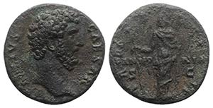 Aelius (Caesar, 136-138). Æ As (25mm, ... 