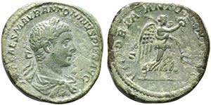 Elagabalus (218-222). Æ Sestertius (30mm, ... 