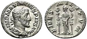 Maximinus I (235-238). AR Denarius (17mm, ... 