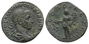 Volusian (251-253). Æ Sestertius (29mm, ... 