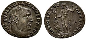 Licinius I (308-324). Æ Follis (22.5mm, ... 