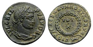 Crispus (Caesar, 316-326). Æ Follis (18mm, ... 