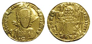 Constantius II (337-361). AV Solidus ... 