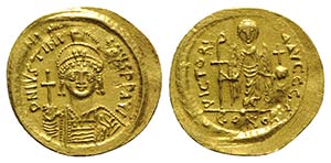 Justinian I (527-565). AV Solidus (22mm, ... 