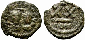 Heraclius (610-641). Æ 20 Nummi (16.5mm, ... 