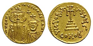 Constans II (641-668). AV Solidus (20mm, ... 