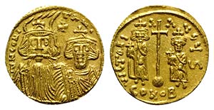 Constans II with Constantine IV, Heraclius ... 