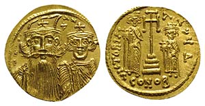Constans II (641-668). AV Solidus (20mm, ... 