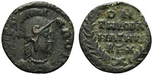 Ostrogoths, Theodahad (534-536). Æ 10 Nummi ... 