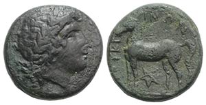 Bruttium, Nuceria, c. 225-200 BC. Æ (20mm, ... 