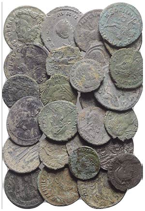Lot of 27 Late Roman Æ coins, to be ... 