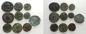 Lot of 10 Roman Imperial Æ coins, to be ... 