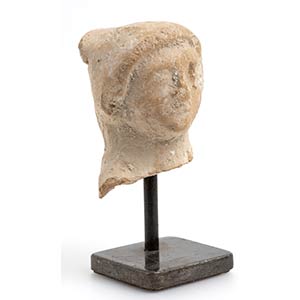 Egyptian Ptolemaic terracotta votive head of ... 