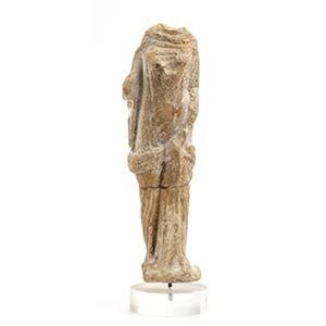 Roman marble statuette of a cloaked Venus; ... 