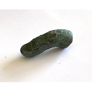 Roman bronze finger, part of a statuette; ... 