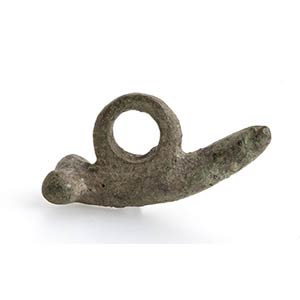 Roman bronze phallic amulet (Fascinus); ca. ... 
