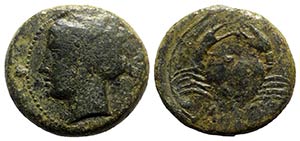 Bruttium, Terina, c. 350-275 BC. Æ (26mm, ... 