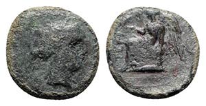 Bruttium, Terina, c. 350-275 BC. Æ (13.5mm, ... 