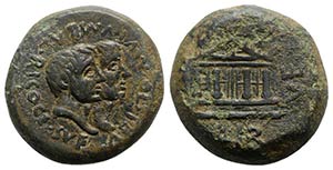 Sardinia, Caralis, c. 40 BC. Æ (31mm, ... 